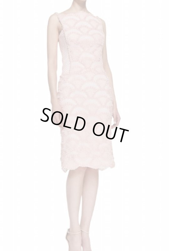 画像1: 【Zhang Huiwenさん愛用】Tadashi Shoji    Lace & Sequin Pattern Cocktail Dress ピンク系 (1)