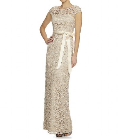 画像3: Adrianna Papell 　　　Cap Sleeve Lace Gown 