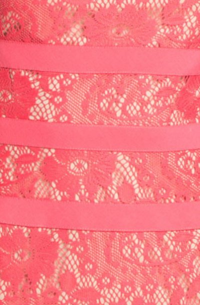画像2: Adrianna Papell    Lace Sheath Dress ピンク
