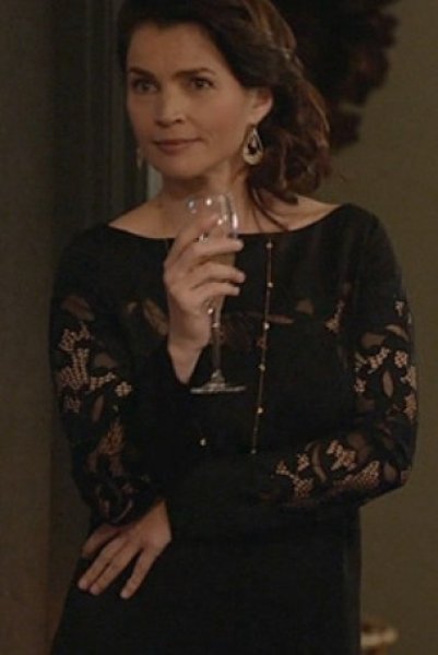 画像2: 【Witches of East End、ジョアンナ着用】Diane von furstenberg   Ernestina Dress ブラック (2)