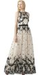 画像1: Adrianna Papell    Flocked Tulle Ball Gown  (1)