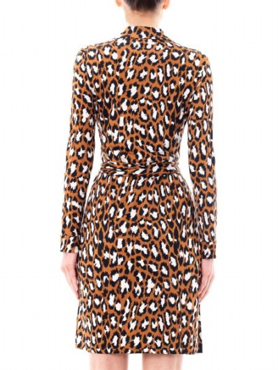 画像2: 【パリスヒルトン愛用】Diane von Furstenberg 　　New Jeanne Two wrap dress　　Spotted cat hazelnut