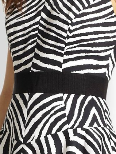画像1: Milly     Zebra-Print Circle Dress