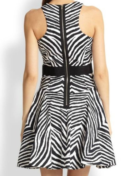 画像2: Milly     Zebra-Print Circle Dress