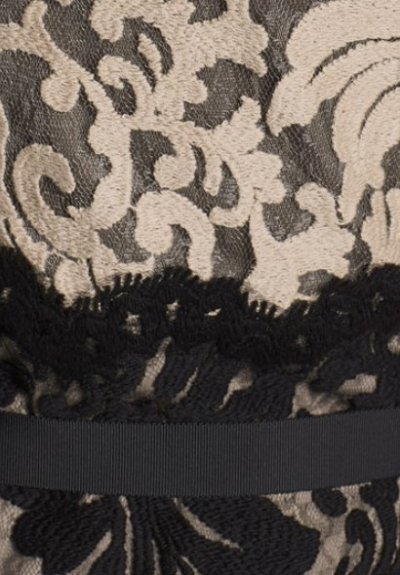画像2: 再販売！【木佐彩子さん、江藤愛さんご着用、家庭画報掲載】Tadashi Shoji 　Embroidered Lace Sheath Dress ベージュ系、グレー系