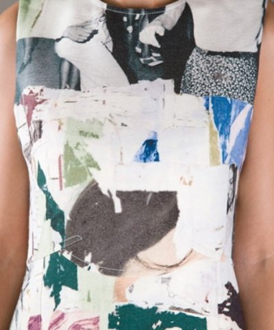 画像3: 再販売！ドラマ【リベンジ、BONES使用】Carven　　collage print dress 