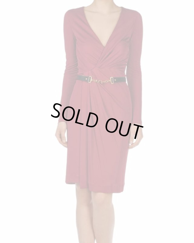 画像1: Gucci　フロントドレープジャージードレス (1)