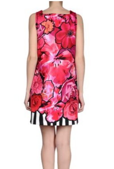 画像2: Roberto Cavalli 　　 Pink Floral Mod Shift Dress 