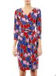 画像1: 4/20まで特別価格【ニッキーヒルトン愛用】限定モデル、Diane von Furstenberg NEW JULIAN TWO POP  Wrap Dress 　FLORAL BRUSHMARKS DEEP LILAC　 (1)