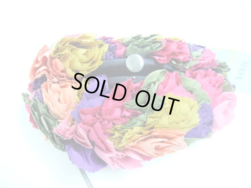 画像2: Santi   フラワークラッチバッグ (2)