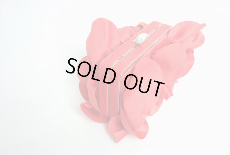 画像3: 【オリビア・パレルモ愛用】Sondra Roberts 　rose petal clutch レッド (3)