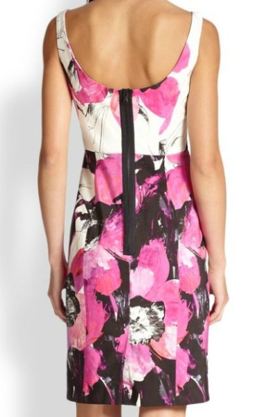 画像1: Milly    Sophia Floral-Print Sleeveless Dress