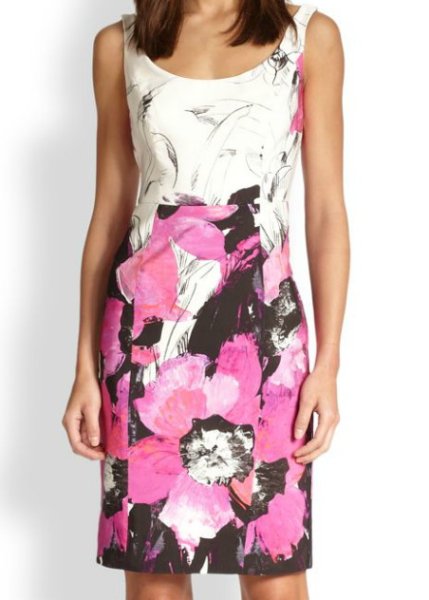 画像1: Milly    Sophia Floral-Print Sleeveless Dress (1)