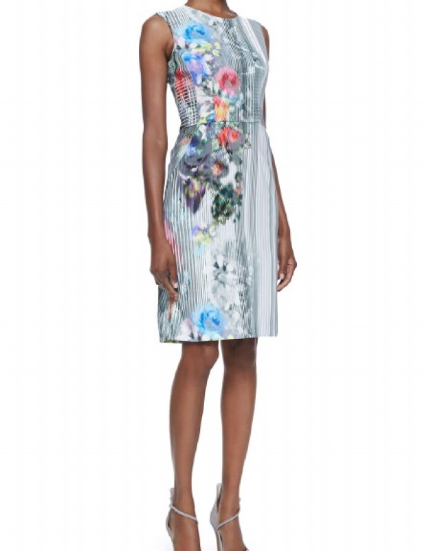 画像1: ドラマ【BONES使用】Nanette Lepore ナネットレポー　 Book Signing  Floral Print Dress  (1)