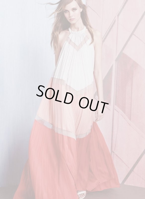 画像1: 【押切もえさんご着用】BCBGMAXAZRIA 　　Alyson Colorblock Pleated Dress  (1)