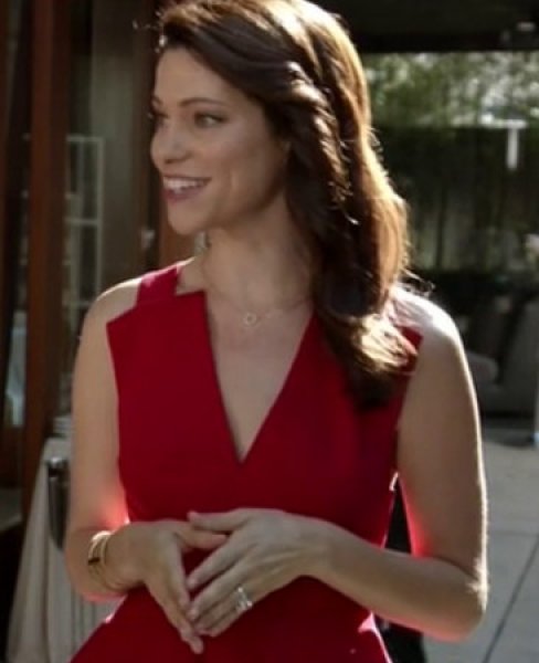 画像2: 映画「推しの子」に衣装提供! 中村アンさんご着用!BCBGMAXAZRIA   Alena V-Neck Peplum Dress  05301 (2)