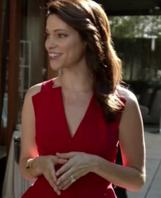 画像2: 映画「推しの子」に衣装提供！ 中村アンさんご着用！BCBGMAXAZRIA 　　Alena V-Neck Peplum Dress  05301 (2)