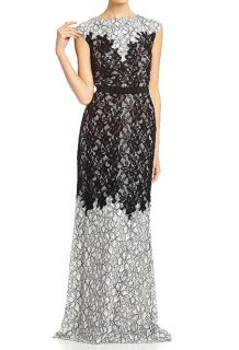 タダシショージ ブラック レース ロングドレス｜ドラマ衣装提供 Two