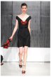 画像1: YVES SAINT LAURENT    Black Poppy Applique Dress  (1)