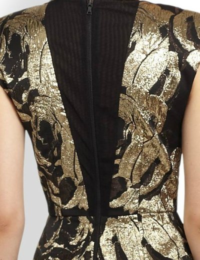 画像2: 【AneCan掲載、黒木メイサさんご着用】Alice + Olivia　　　Pacey Metallic Jacquard Dress