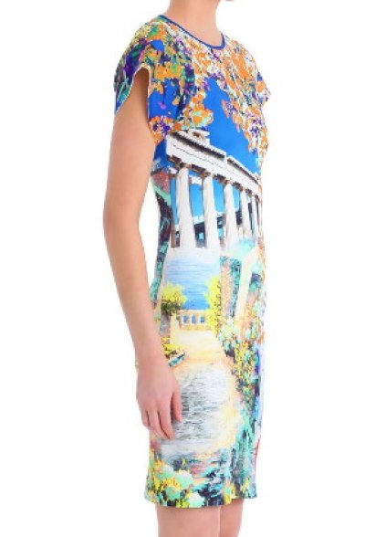 画像1: 【ドラマ使用】Clover Canyon　　Garden of Athena Short Sleeve Dress