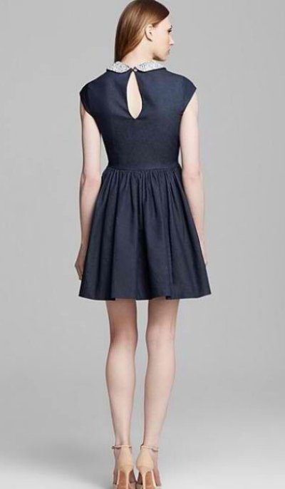 画像1: ドラマ【グリー使用】kate spade   Denim Kimberly Dress  31803