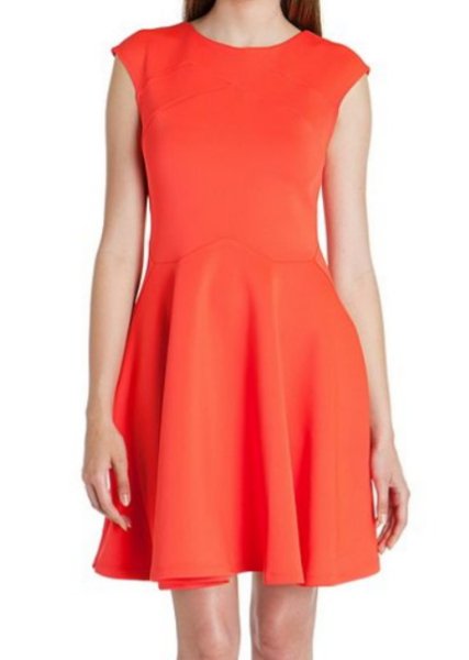 画像1: 【Ciara愛用】Ted Baker　　 Arwyn Dress  Tangerine  (1)