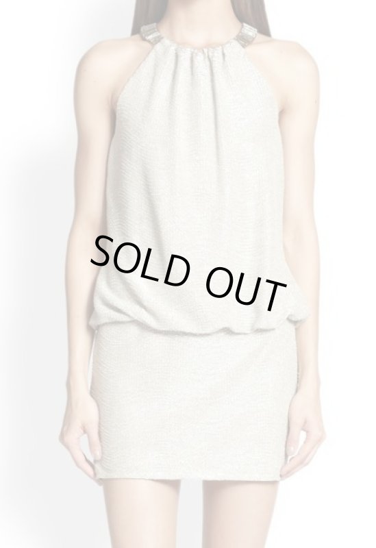 画像1: 【ドラマ使用】Laundry by Shelli Segal　　　Beaded-Neckline Blouson Dress (1)