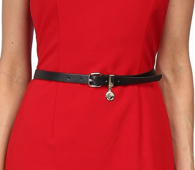 画像2: Calvin Klein    Belted Drape Neck Dress