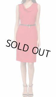 人気☆カルバンクライン プリントジュエルネックシースドレス GINZA COUTURE/銀座クチュール】スカーフプリント/ 膝丈/ A
