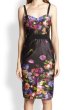 画像1: 【ドラマ使用】Milly ミリー   Floral-Print Satin Bustier Dress (1)