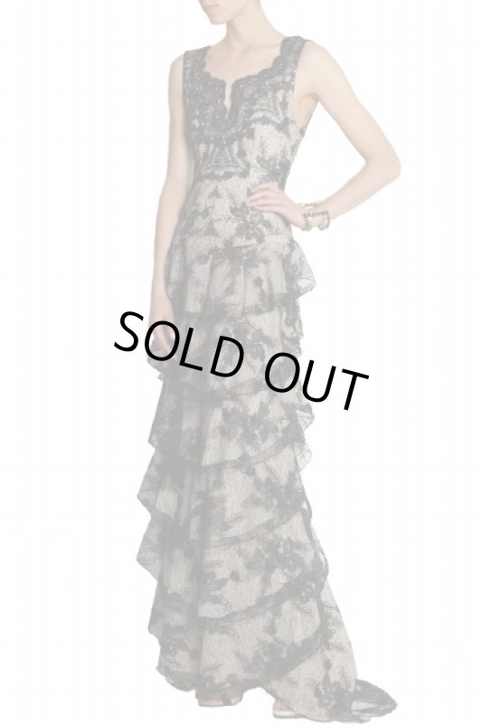 画像1: 再販売！【ドラマ使用】Alice + Olivia  Powell tiered lace gown (1)