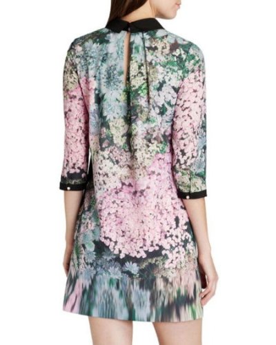 画像2: 【Katherine McNamara愛用】Ted Baker　　 Jacen Glitch Floral Print Tunic Dress