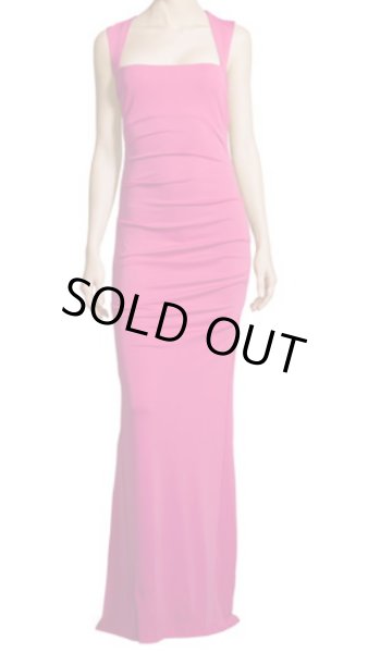 画像2: Nicole Miller   Open-Back Tucked Jersey Gown  (2)