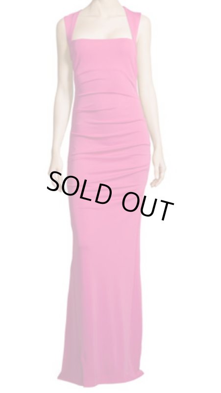 画像2: Nicole Miller   Open-Back Tucked Jersey Gown　 (2)