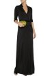 画像2: Diane Von Furstenberg 　ABIGAIL Wrap Maxi Dress　ブラック (2)