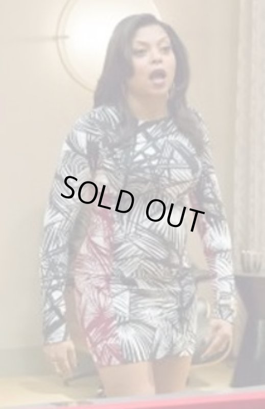 画像2: 【ドラマ使用】Elizabeth and James  　Mailyn Bicolor Palm-Print Dress (2)