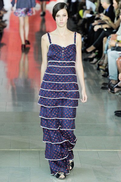 画像1: Tory Burch 　　Normandy Blue Ernestina Maxi Dress (1)