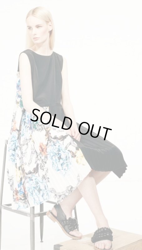 画像1: 【ヴァンサンカン掲載】Tibi    Tattoo Printed Sunray Pleated Dress (1)