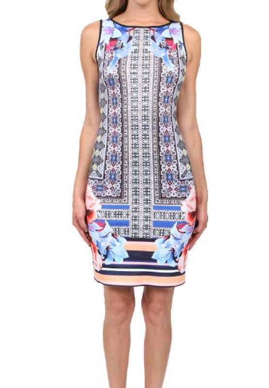 画像1: ドラマ【グリー使用】Clover Canyon   Byzantine Scarf Dress  (1)