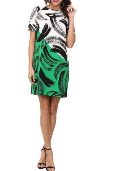 画像1: ドラマ【エレメンタリー使用】Vince Camuto　　Artful Strokes Dress (1)