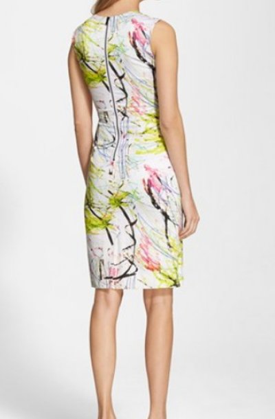 画像1: 再販売！Milly ミリー   Scribble Print Sheath Dress