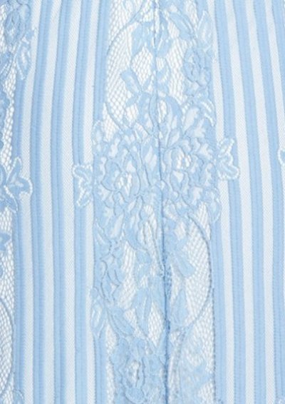 画像2: Tadashi Shoji    Stripe Lace V-Neck Gown　ブルー系
