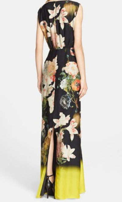 画像1: 【ドラマ使用】Ted Baker    Jasmyne Opulent Bloom Print Evening Gown 