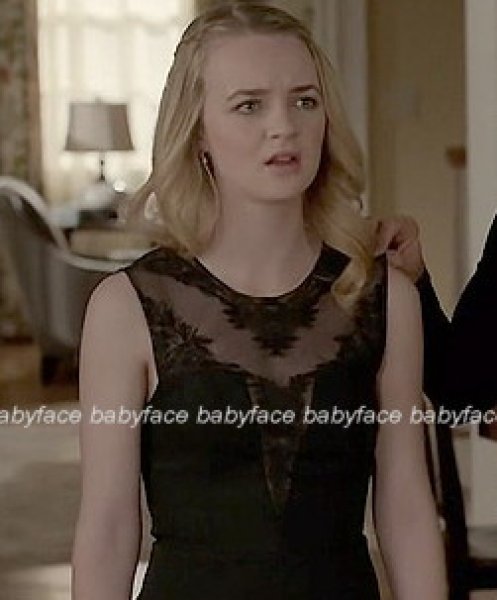 画像2: 【ドラマ使用】BCBGMAXAZRIA    Kinsley Illusion-Bodice Dress  ブラック (2)
