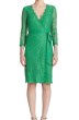 画像1: 再販売【ドラマ使用】Diane von Furstenberg ダイアンフォンファステンバーグ　　Julianna Lace Wrap Dress　グリーン  11307 (1)