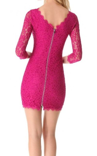 画像2: ドラマ【グリー】使用！Diane von Furstenberg　　Zarita Lace Dress    ピンク系
