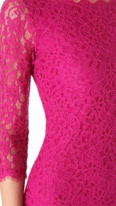 画像1: ドラマ【グリー】使用！Diane von Furstenberg　　Zarita Lace Dress    ピンク系