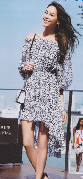 画像6: 【カーリークロス愛用】Diane von Furstenberg ダイアンフォンファステンバーグ Camila Off-Shoulder Silk Dress ブルー系 (6)