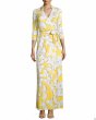 画像1: 【ヴァンサンカン掲載】Diane von Furstenberg 　Abigail Maxi Wrap Dress  eden garden  (1)